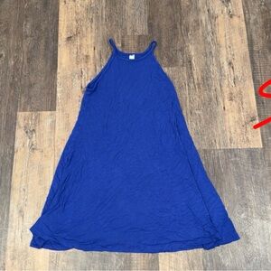 Elegant Blue Sleeveless Dress